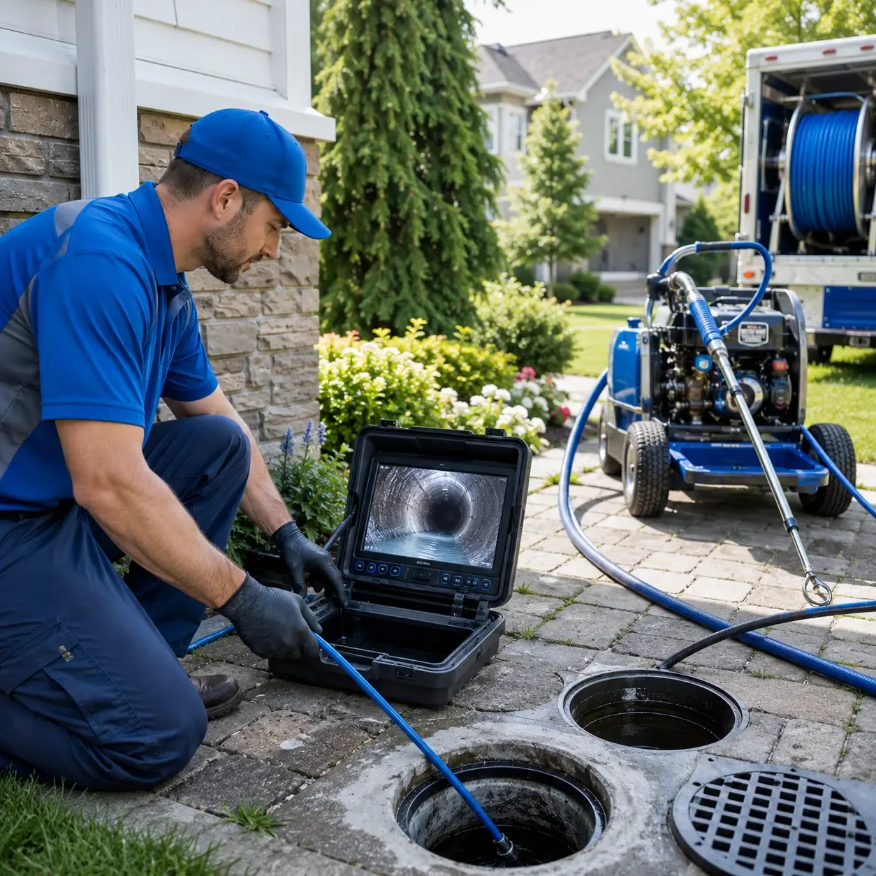 Outdoor drain cleaning professionals serving Saginaw, MI